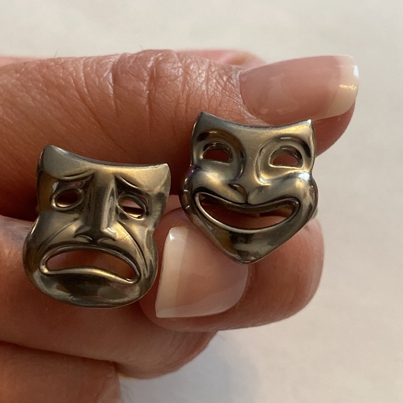 Vintage Other - 🏹TRADED🏹Vintage Cufflinks✨TRAGEDY & COMEDY✨